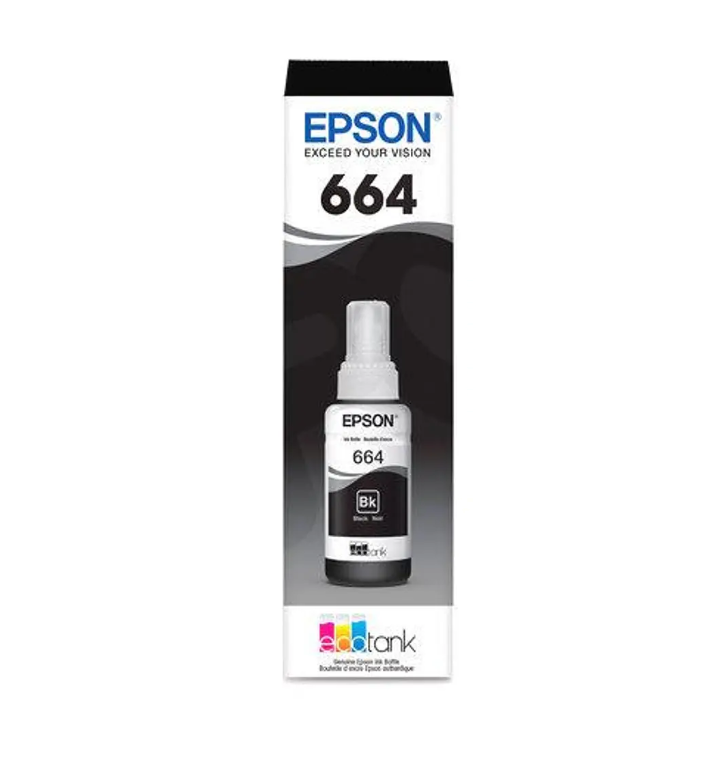 Botella de Tinta Original Epson 664 Negro
