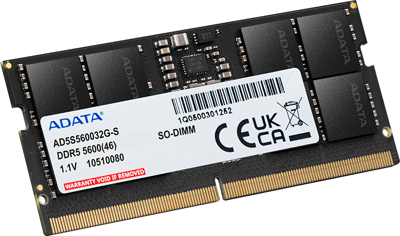 Memoria RAM ADATA  8GB DDR5 5600Mhz SO-DIMM - Notebook