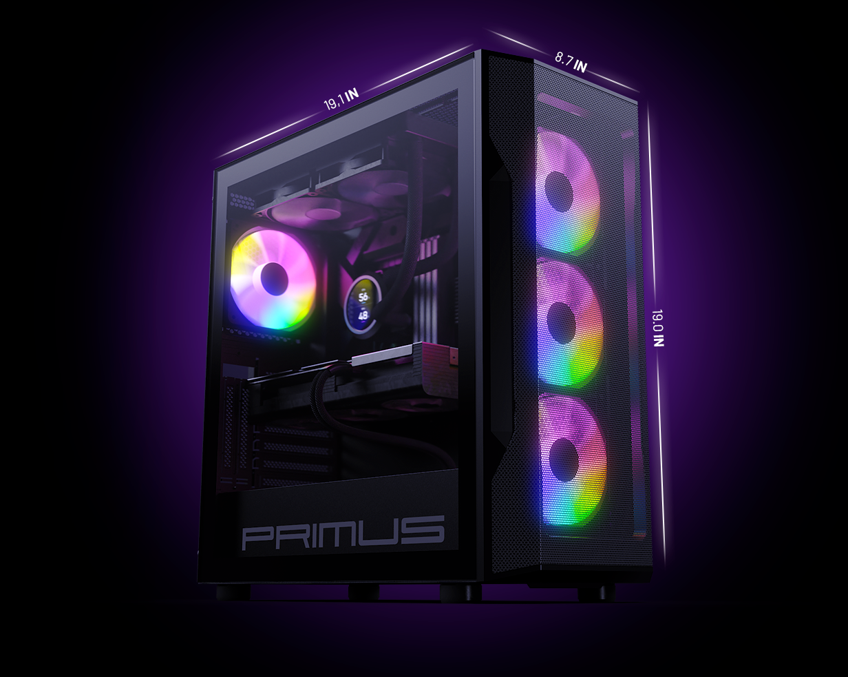 Gabinete Vallum L6 Mid-tower Gaming PC case Black